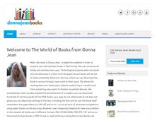Tablet Screenshot of donnajeanbooks.com